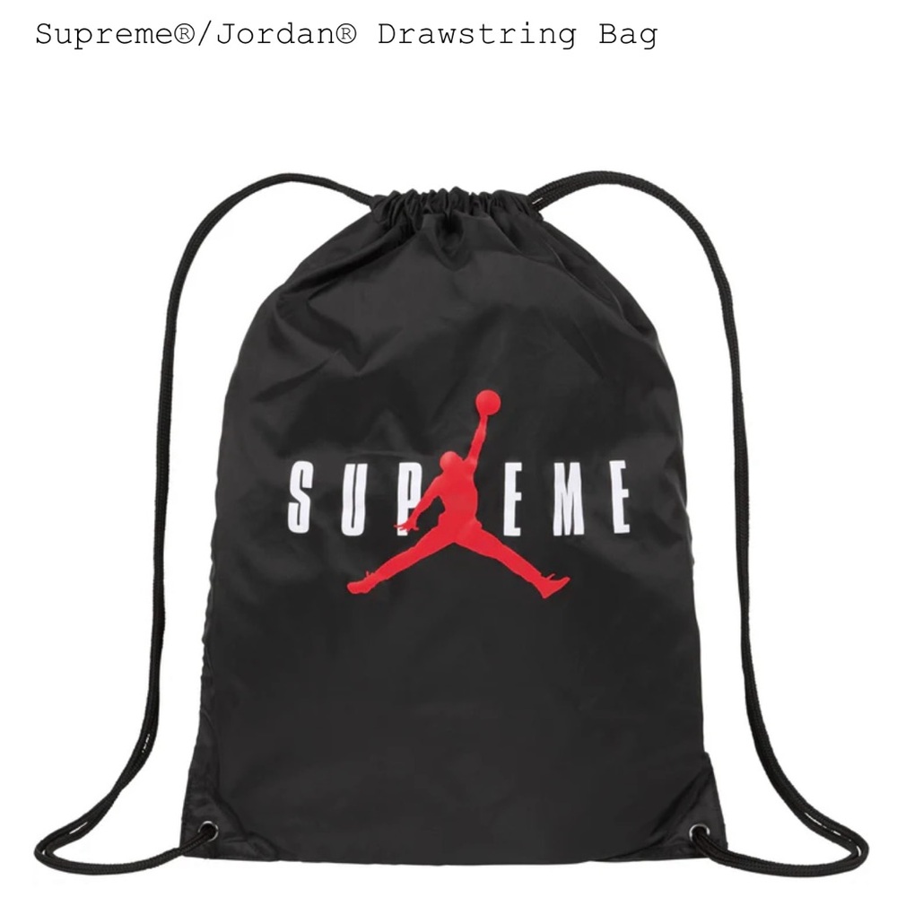 Supreme x Jordan Draw String Bag.
